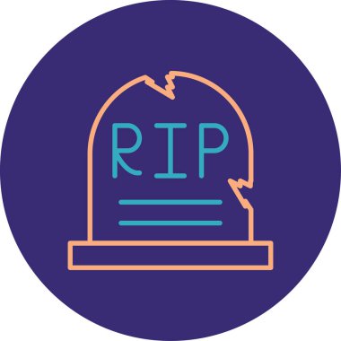 Bir Cadılar Bayramı simgesinin vektör illüstrasyonu