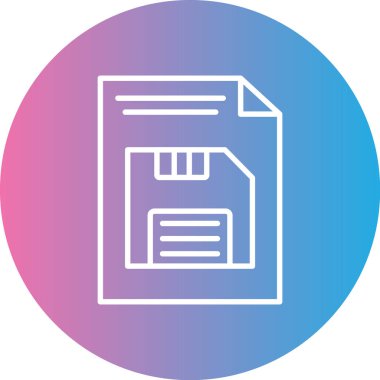 Belge simgesinin vektör illüstrasyonu