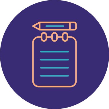 Belge simgesinin vektör illüstrasyonu