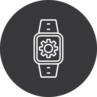 akıllı saat simge vektör illüstrasyonu