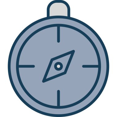 Kronometre Web simgesi vektör illüstrasyonu