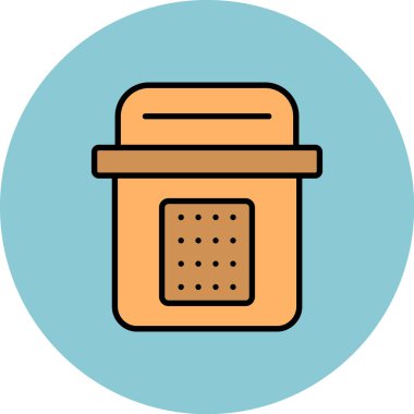 Gıda ve içecek Web ikonu vektör illüstrasyonu