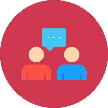 konuşma simgesi vektör illüstrasyonu