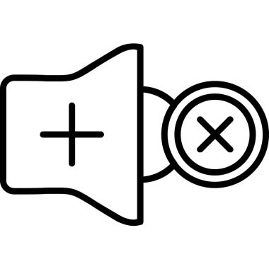 ses hacmi simgesi, vektör illüstrasyonu beyaz arkaplanda izole edildi