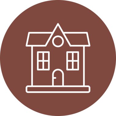 Ev. Web simgesi basit illüstrasyon