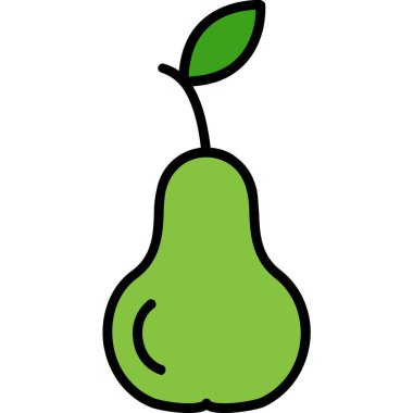 karikatür karalama armut meyvesi