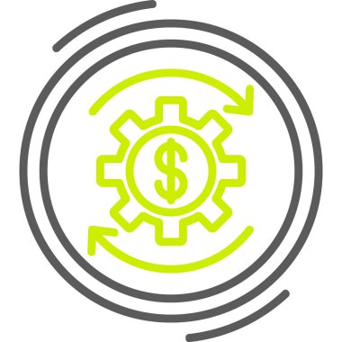 Mali seçenekleri düz glif simgesi