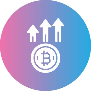 bitcoin. Web simgesi basit illüstrasyon