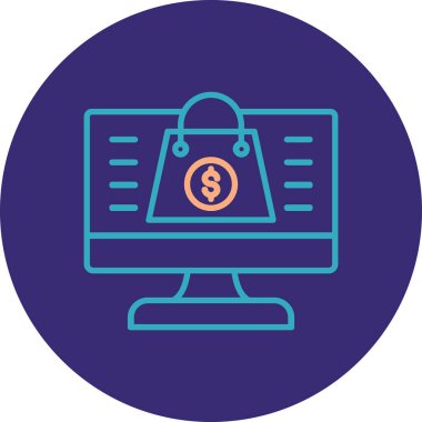 seo modern simgesinin vektör illüstrasyonu