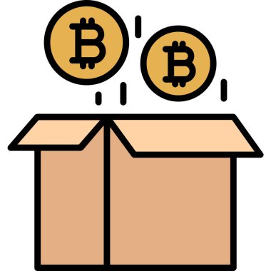 Bitcoin kripto para birimi simgesi