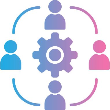 İnsan simgesinin vektör illüstrasyonu