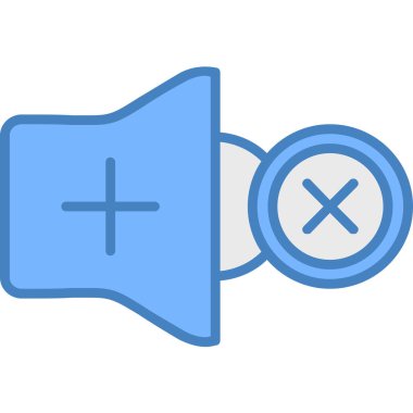 Konuşmacı. Web simgesi basit illüstrasyon