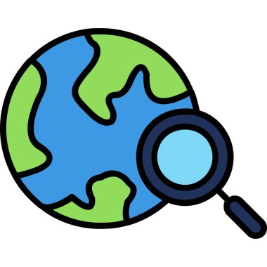 küresel gezegen Dünya simgesi