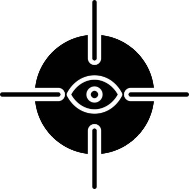 Göz simgesi vektör illüstrasyonu
