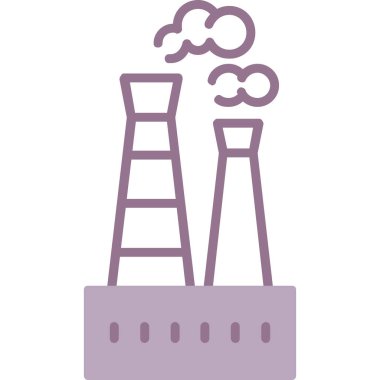Petrol rafinerisi fabrikası sanayi simgesi