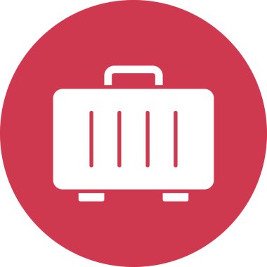 bavul ikonu vektör illüstrasyonu