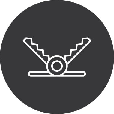 Uçak simgesinin vektör illüstrasyonu