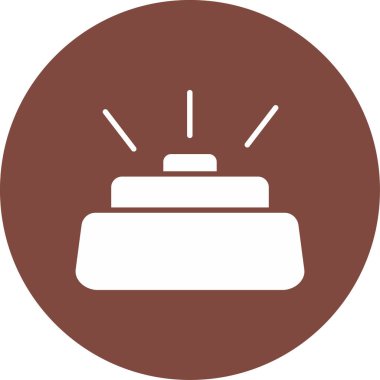 Kek. Web simgesi basit illüstrasyon