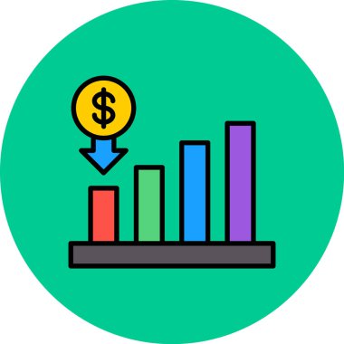 Harita simgesi vektörlü dolar grafiği. İnce çizgi işareti. izole edilmiş sınır sembolü çizimi