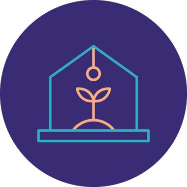 güzel bahçe vektör simgesi