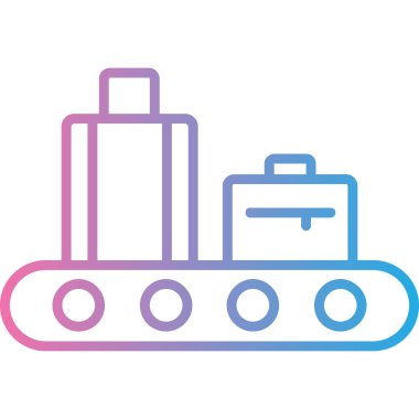 Seyahat simgesinin vektör illüstrasyonu