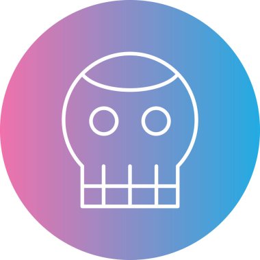 Kurukafa simgesi vektör illüstrasyonu