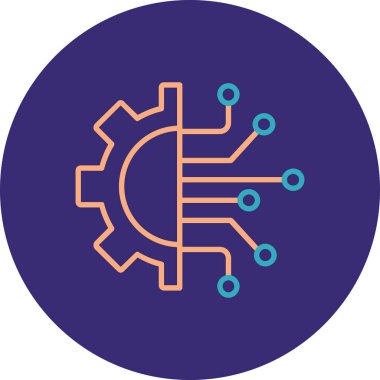 Devre kartı simgesi, vektör illüstrasyonu. tasarım kavramı