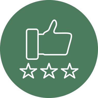 derecelendirme simgesi vektörü beyaz arkaplanda izole edildi, geri bildirim işareti