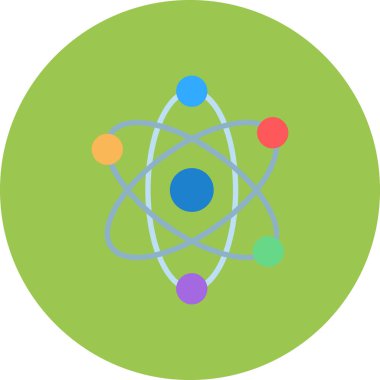 atom simgesi vektör illüstrasyonu