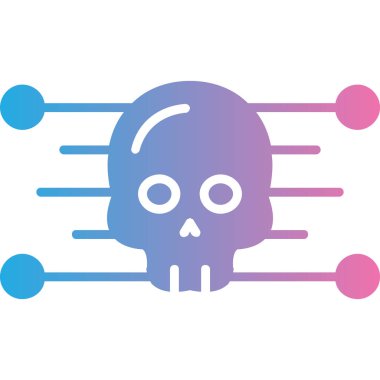 Kurukafa simgesi vektör illüstrasyonu