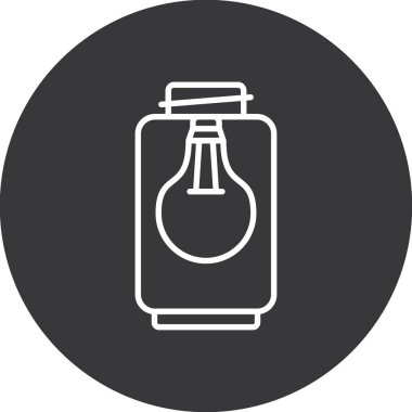 Moda tarzında izole edilmiş süt ikonu şişesi