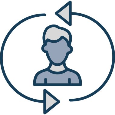 avatar. Web simgesi basit illüstrasyon