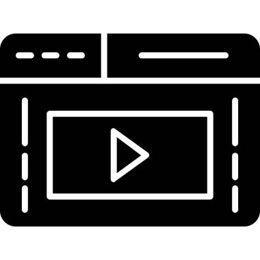 Video oynatıcı. Web simgesi