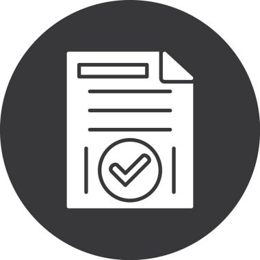 vektör onay işareti simgesi