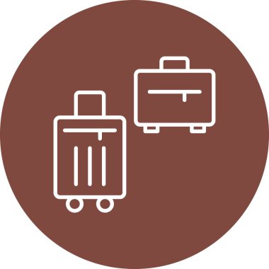 Bagaj simge vektör çizim