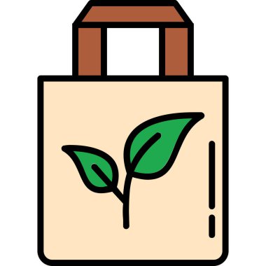 Ekonomi çuvalı ikonu. renk tasarımı illüstrasyonu