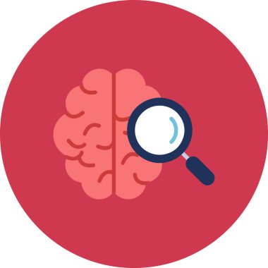 Beyin. Web simgesi basit tasarım