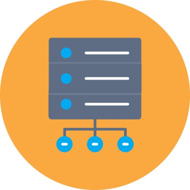 şebeke. Web simgesi basit illüstrasyon