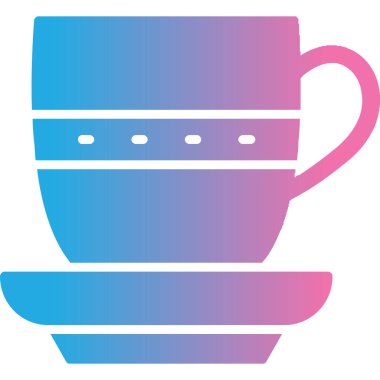 Bardak. Web simgesi basit illüstrasyon