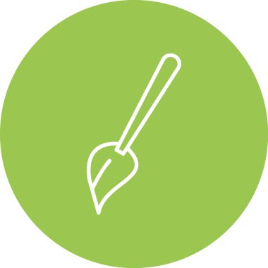 kürek simgesi vektör illüstrasyonu