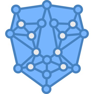şebeke. Web simgesi basit illüstrasyon