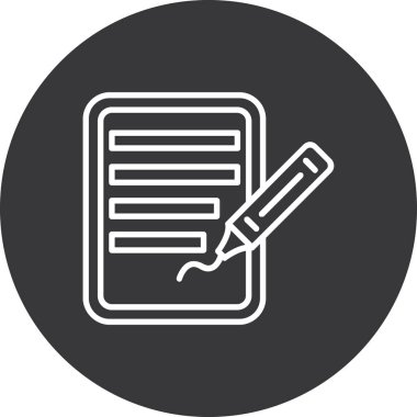 Belge simgesi tasarımının vektör illüstrasyonu