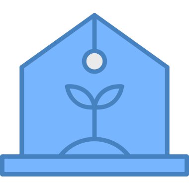 Bitki. Web simgesi basit illüstrasyon