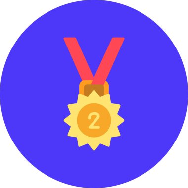 Madalya. Web simgesi basit illüstrasyon