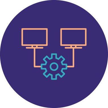 Teçhizat Web simgesi basit illüstrasyon