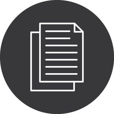 belge simgesi vektör illüstrasyonu