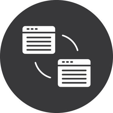 Web tasarım simgesi, web sitesi tasarımı, vektör illüstrasyonu