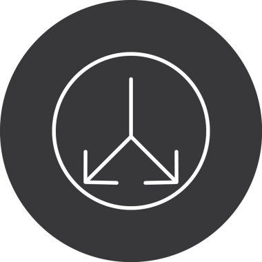 Modern simgenin vektör illüstrasyonu