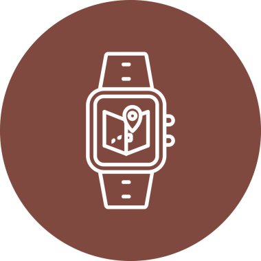 Bir saatin vektör simgesi