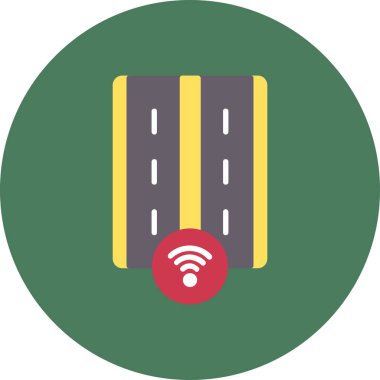 Modern yol simgesinin vektör illüstrasyonu